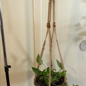 Handmade macrame plant hangers